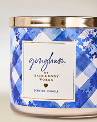 Gingham 3-Wick Candle