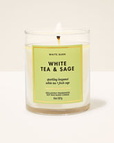 White Tea & Sage Single Wick Candle