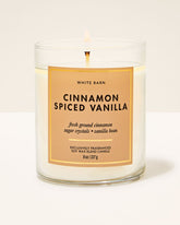 Cinnamon Spiced Vanilla Single Wick Candle