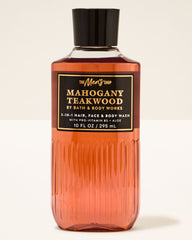 Mahogany Teakwood 3-in-1 Hair, Face & Body Wash