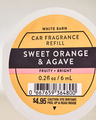 Sweet Orange & Agave Car Fragrance Refill
