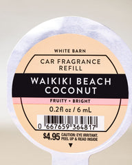 Waikiki Beach Coconut Car Fragrance Refill