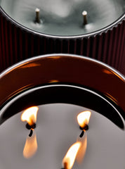 Mahogany Teakwood High Intensity 3-Wick Candle