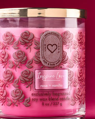 Rose Vanilla Single Wick Candle