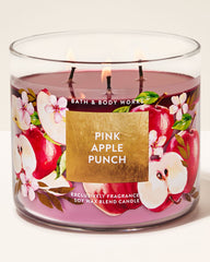Pink Apple Punch 3-Wick Candle
