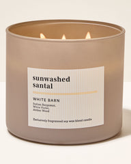 Sunwashed Santal 3-Wick Candle