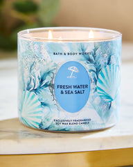 Fresh Water & Sea Salt 3-Wick Candle