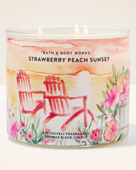 Strawberry Peach Sunset 3-Wick Candle