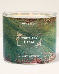White Tea & Sage 3-Wick Candle