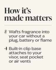 Leather Stitched Car Fragrance Holder