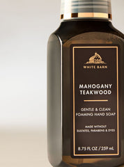 Mahogany Teakwood Gentle & Clean Foaming Hand Soap