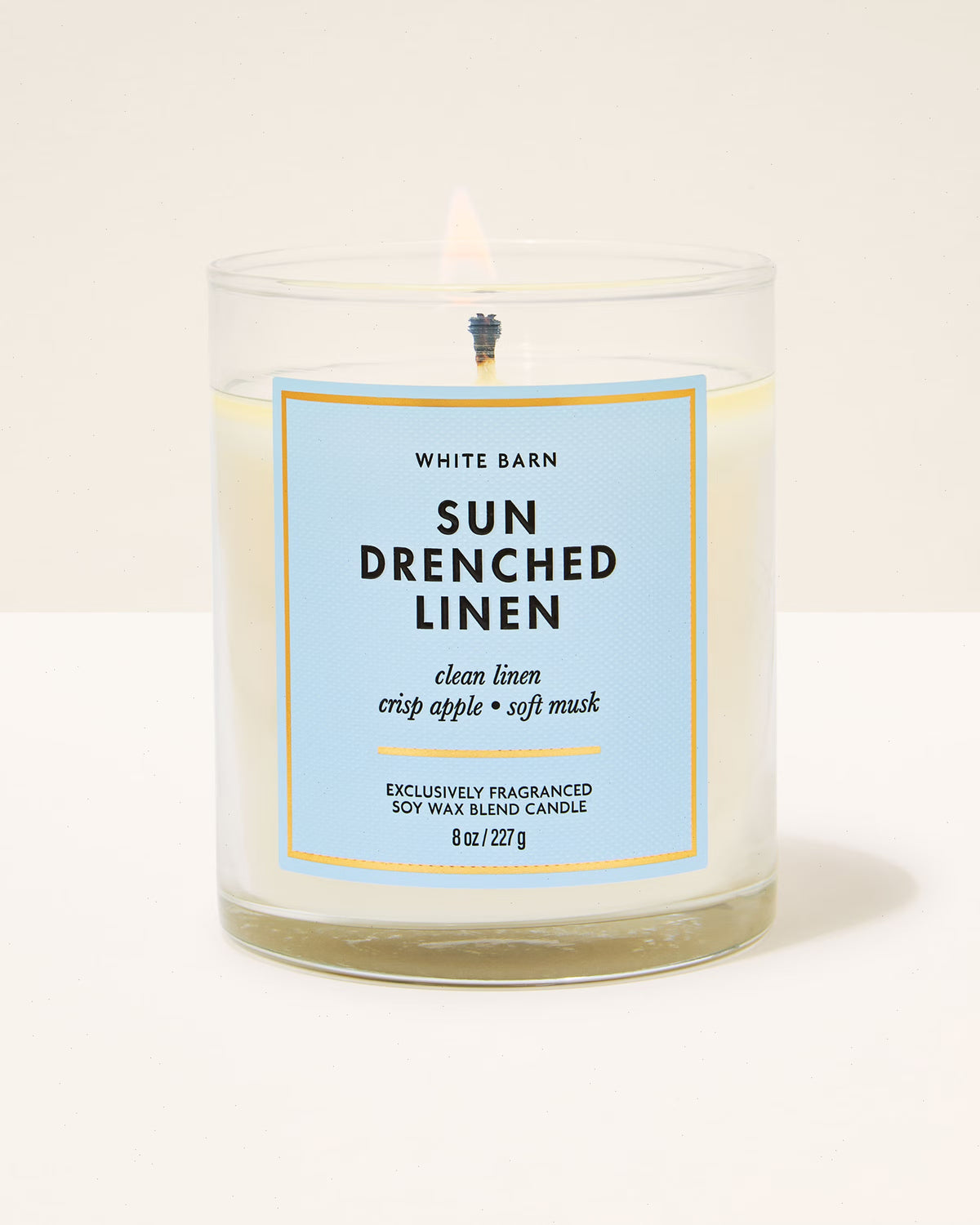 Sun Drenched Linen Single Wick Candle