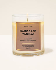Mahogany Vanilla Single Wick Candle