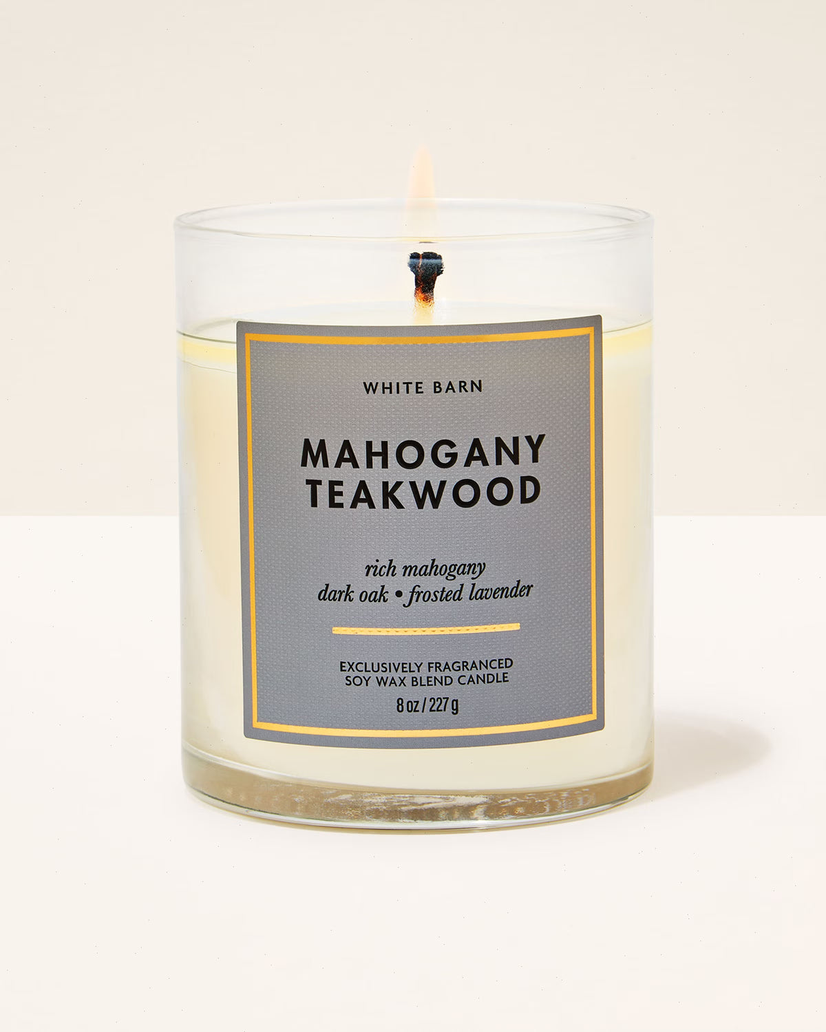 Mahogany Teakwood Single Wick Candle