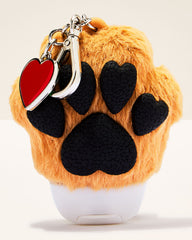 Brown Heart Paw with Charm PocketBac Holder