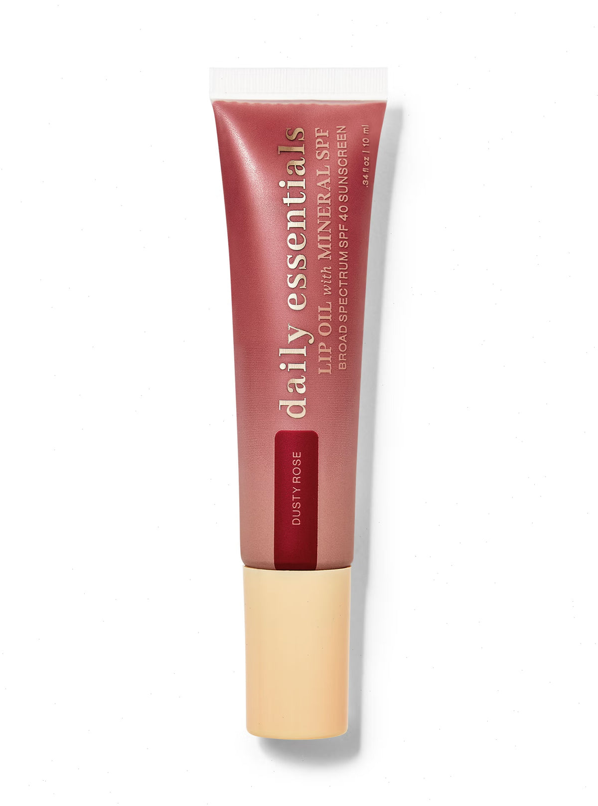 Dusty Pink Lip Oil with Mineral SPF 40