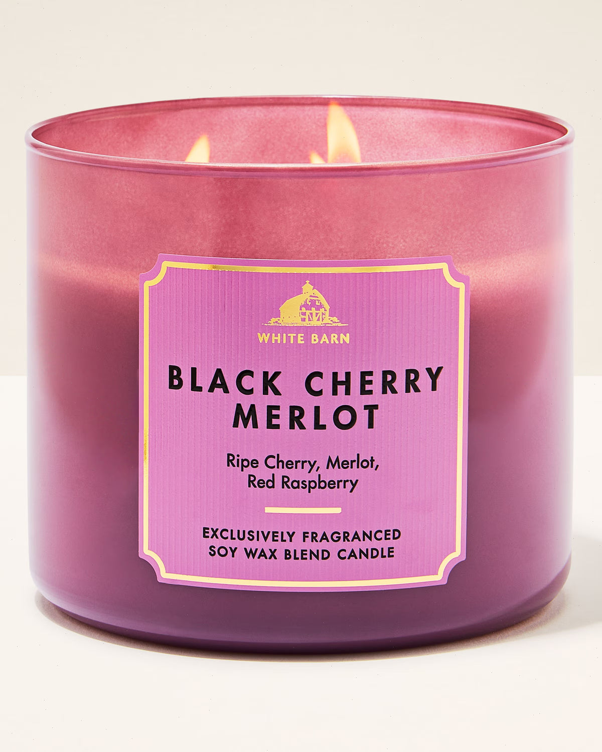 Black Cherry Merlot 3-Wick Candle