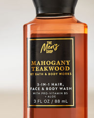 Mahogany Teakwood Travel Size Body Wash