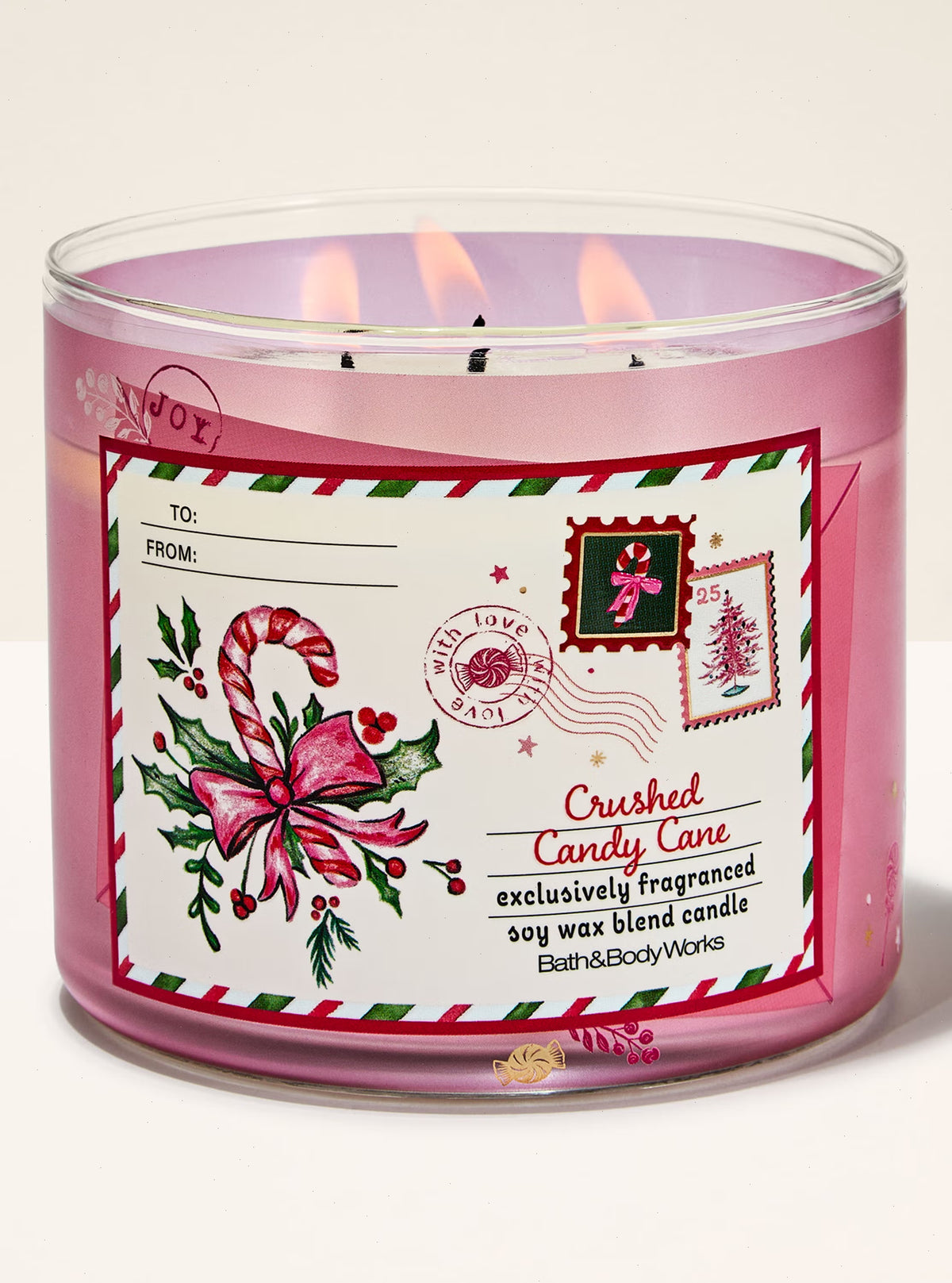 Crushed Candy Cane 3-Wick Candle