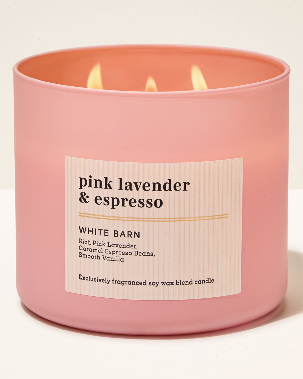 Pink Lavender & Espresso 3-Wick Candle
