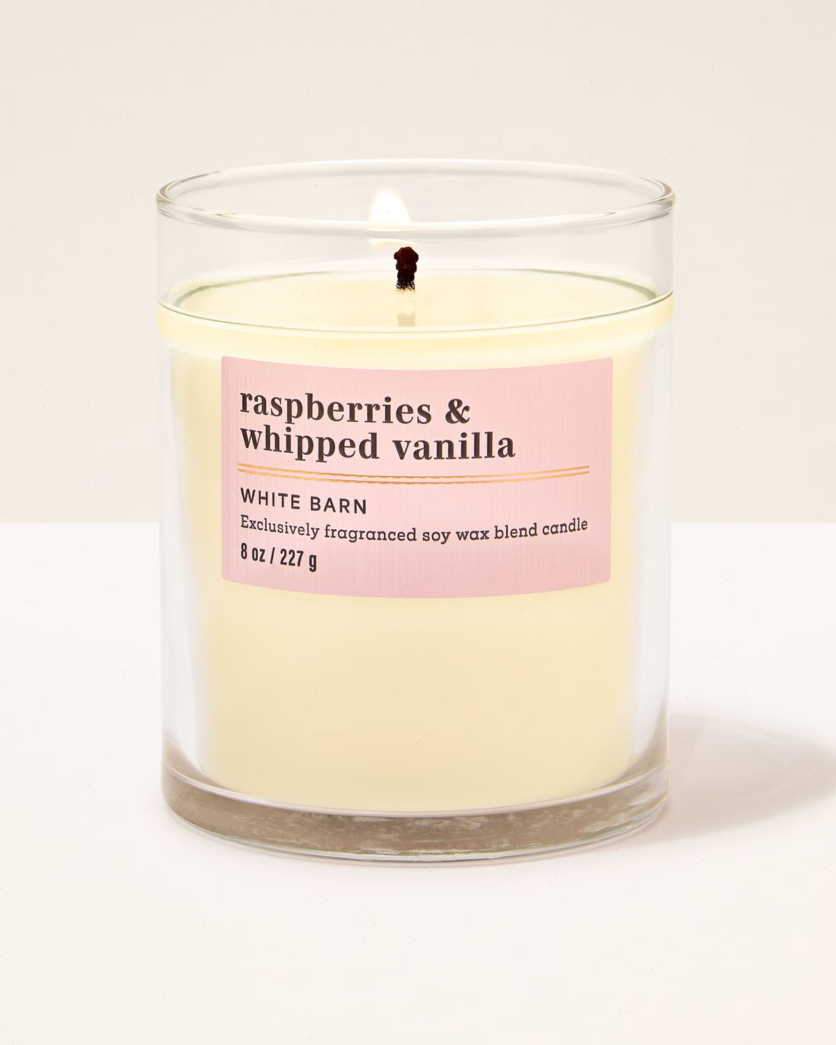 Raspberries & Whipped Vanilla Single Wick Candle