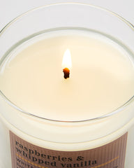Raspberries & Whipped Vanilla Single Wick Candle