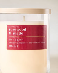 Rosewood & Suede Single Wick Candle