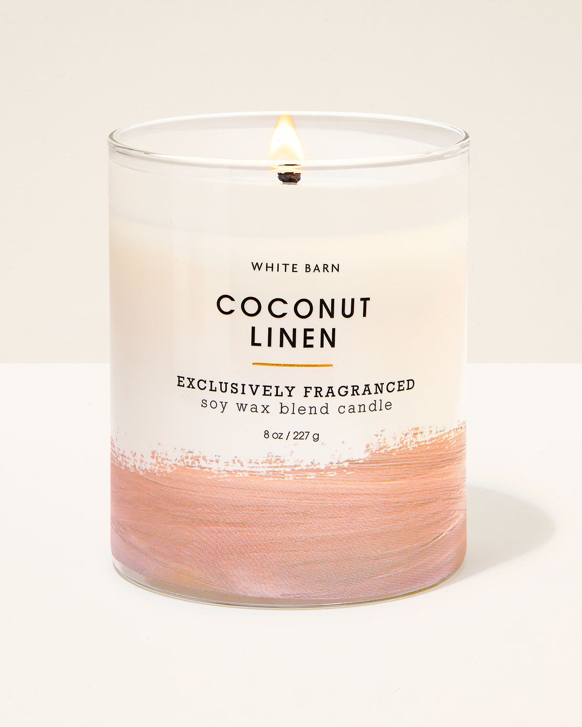 Coconut Linen Single Wick Candle