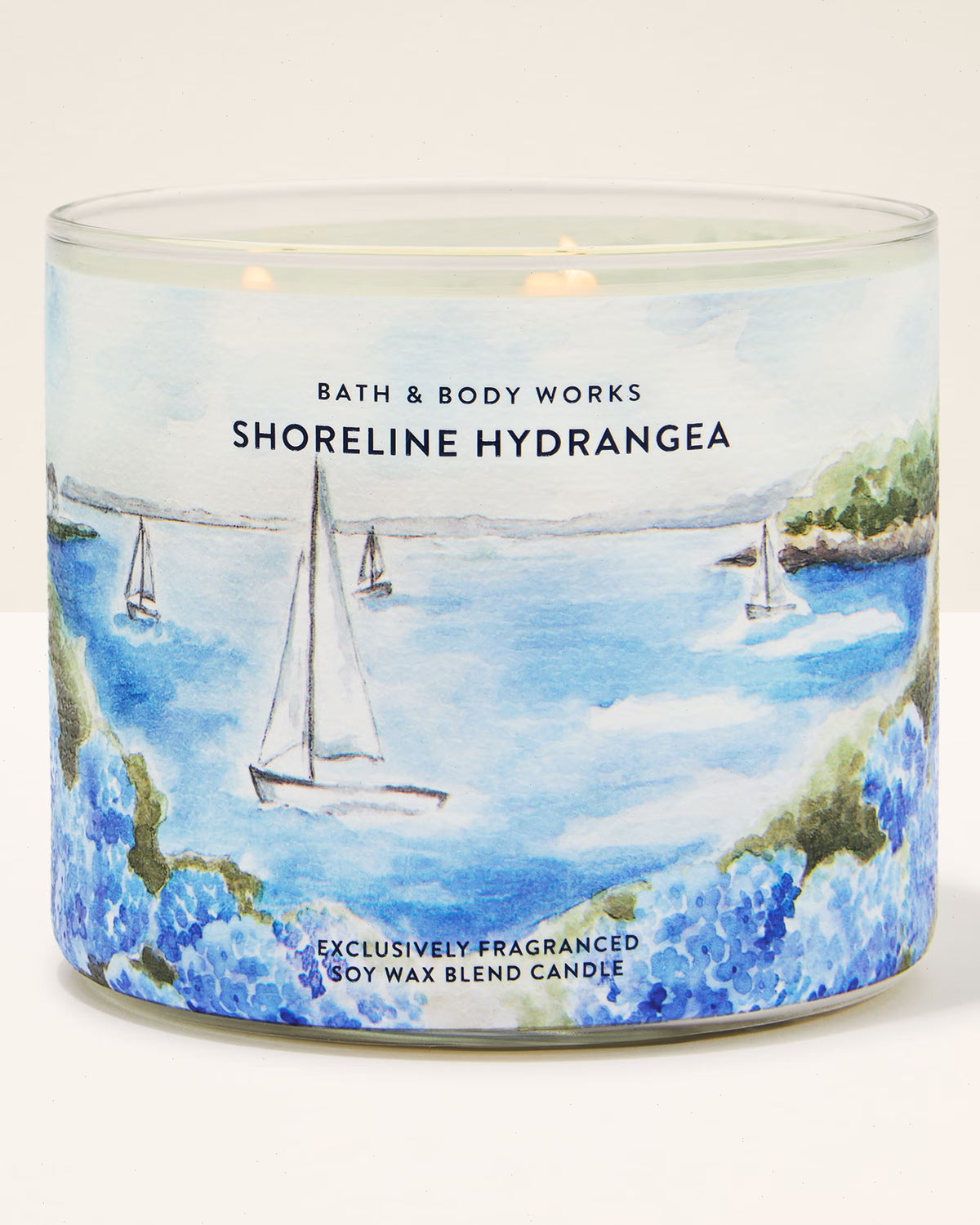 Shoreline Hydrangea 3-Wick Candle