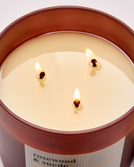 Rosewood & Suede 3-Wick Candle